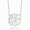 Monogram Necklace Silver