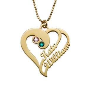 Two Hearts Forever One Necklace - Gold Plated