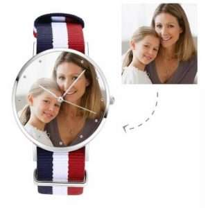 Unisex Photo Watch Color Nylon Strap