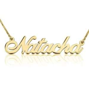 Gold Plated Classic Custom Name Necklace