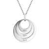 Three Disc Necklace in Sterling Silver